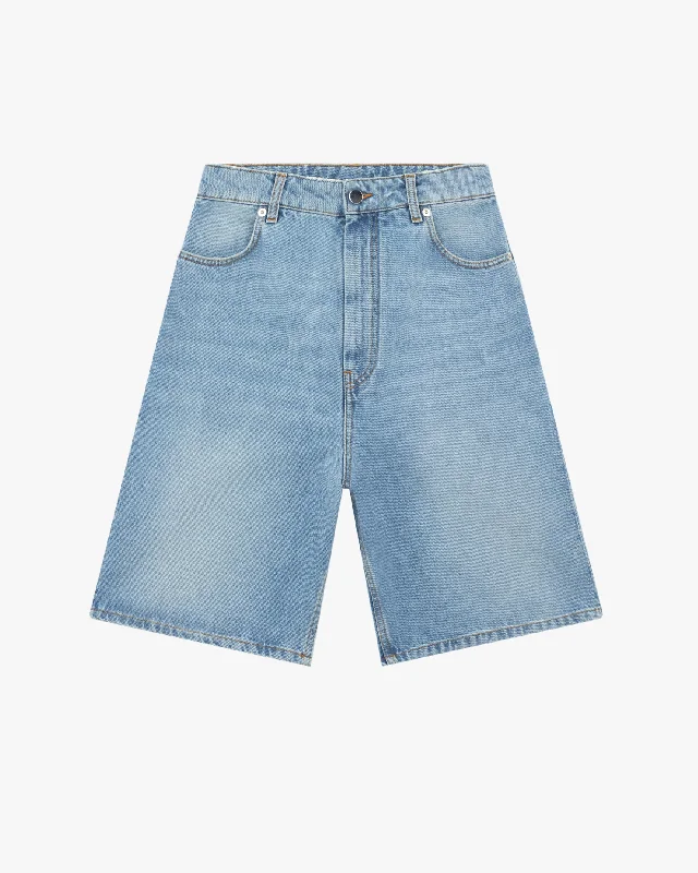 Summer-ready fashion for stylish women   Isu Denim Bermuda Shorts