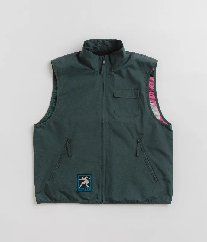 Statement pieces for the confident woman   by Parra Ghost Cave Reversible Vest - Green