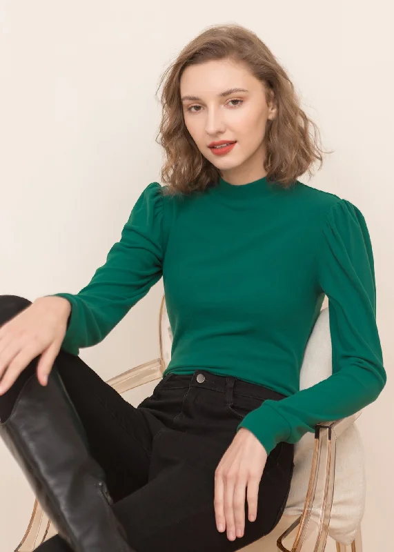 KittenAlarm - Half high collar crop top