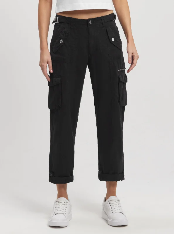 Eco Black Nessi Cargo Pants