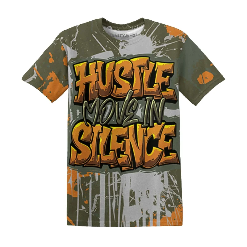 NastyJamz Olive 5s T Shirt Match Hustle Move In Silence 3D