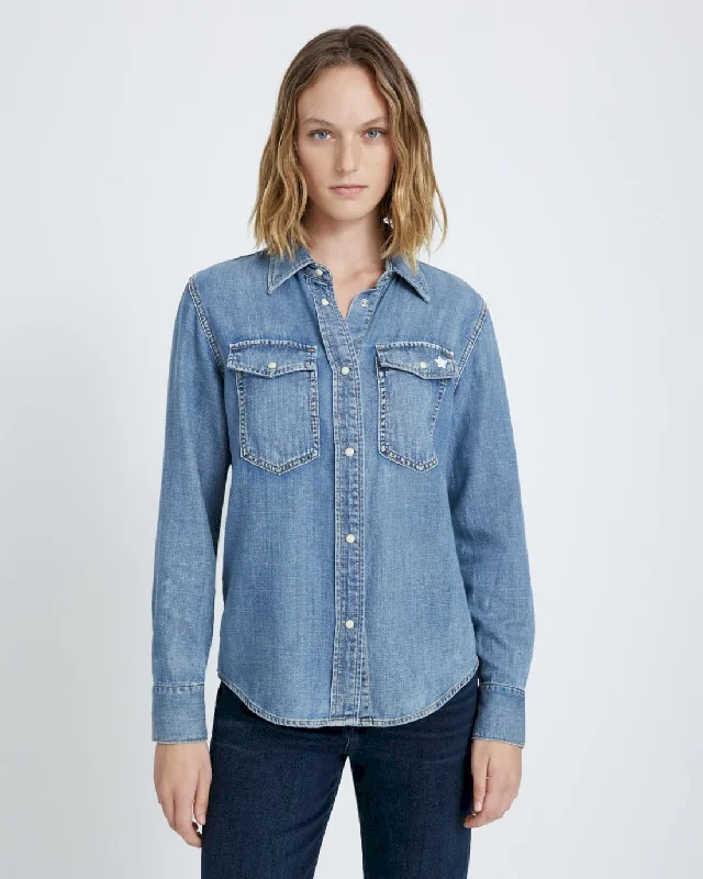 Classic Denim Shirt in Maribel