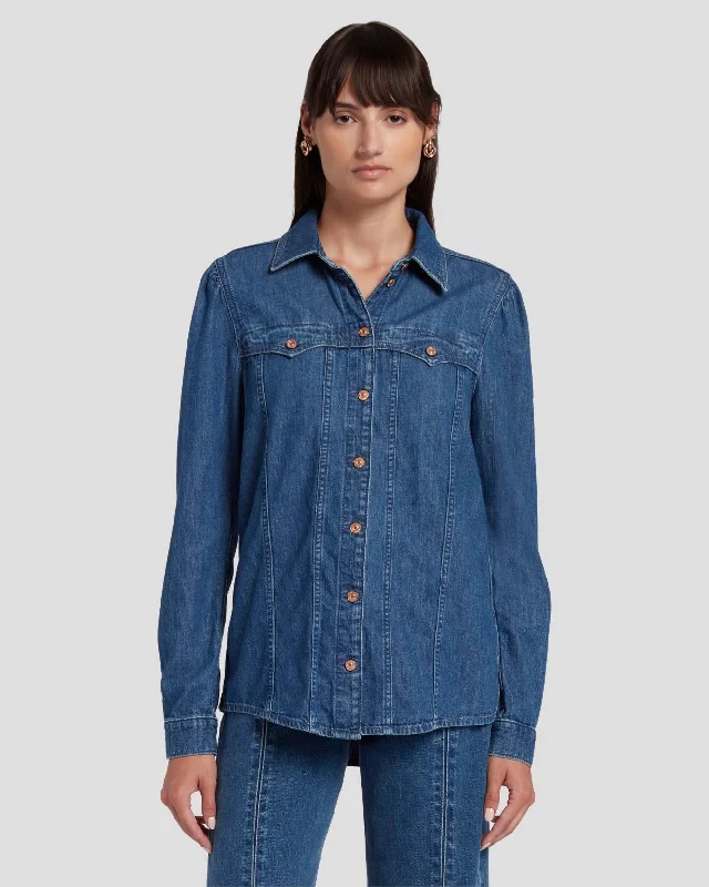 Western Denim Shirt in Dolly