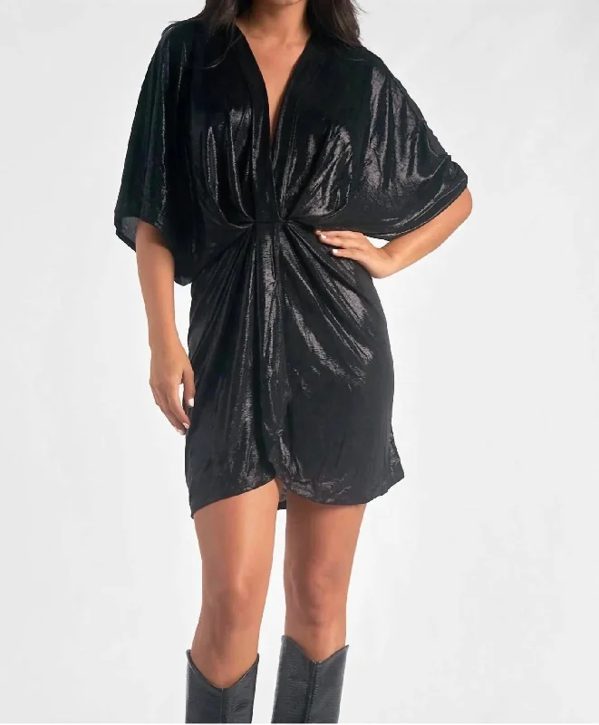 Express your style with fashionable women’s clothing   Dolman Sleeve Dress In Black