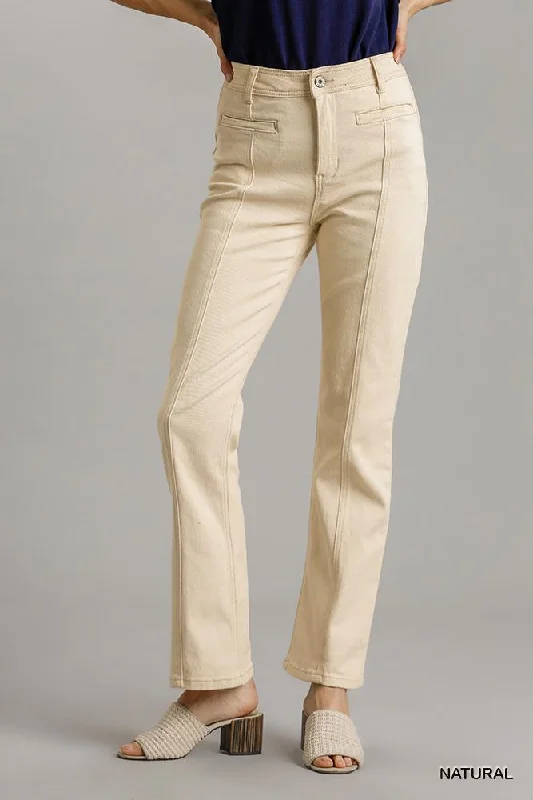 Create a timeless wardrobe with fashionable pieces Hot Girl Timeless Panel Straight Cut Denim Jeans In Natural Create a timeless wardrobe with fashionable pieces Hot Girl Timeless Panel Straight Cut Denim Jeans In Natural