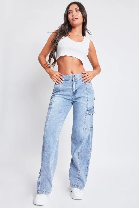 Fashionable women’s clothing that makes you shine Hot Girl YMI High-Rise Straight Cargo Jeans In Light Wash Fashionable women’s clothing that makes you shine Hot Girl YMI High-Rise Straight Cargo Jeans In Light Wash