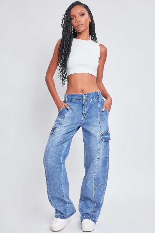Step into style with our women’s clothing collection Hot Girl YMI High-Rise Straight Cargo Jeans In Medium Wash Step into style with our women’s clothing collection Hot Girl YMI High-Rise Straight Cargo Jeans In Medium Wash