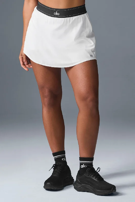 Match Point Tennis Skirt - White