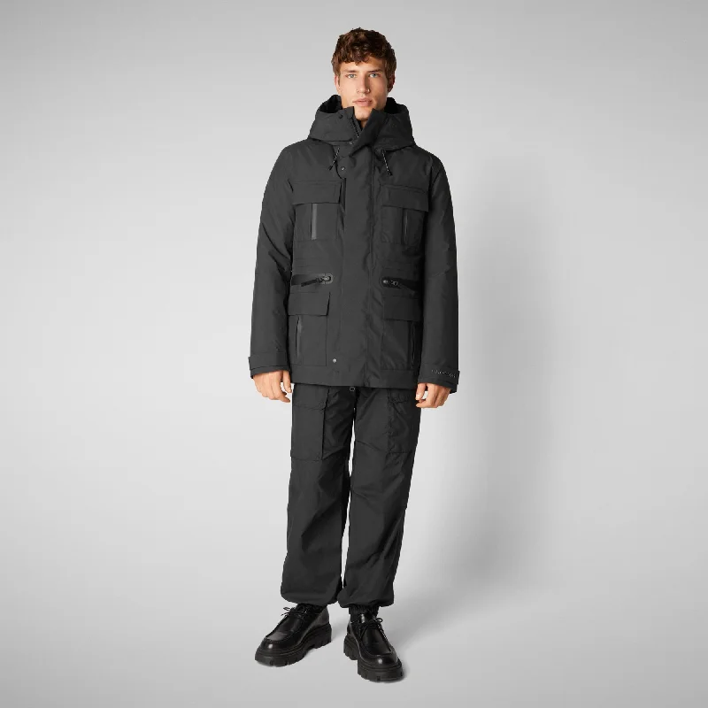 PARKA UOMO KEATON IN NERO 