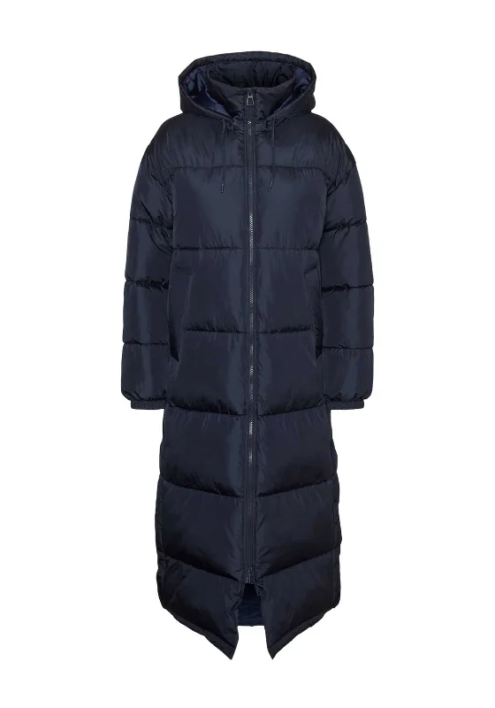 Vero Moda Klea Long Puffer Coat, Navy